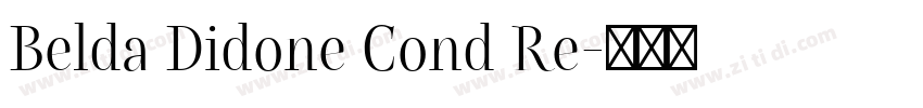 Belda Didone Cond Re字体转换